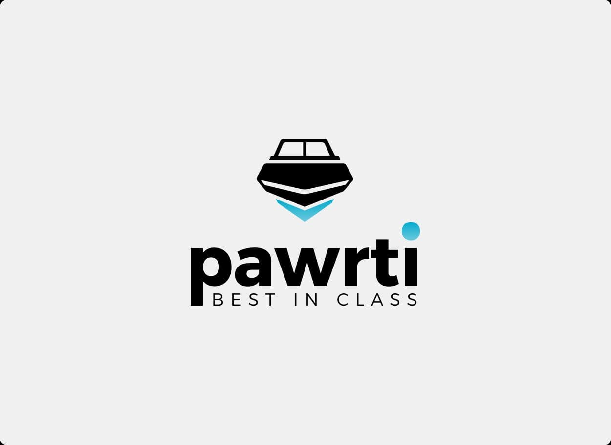 The Pawrti brand mark above the line Best in Class